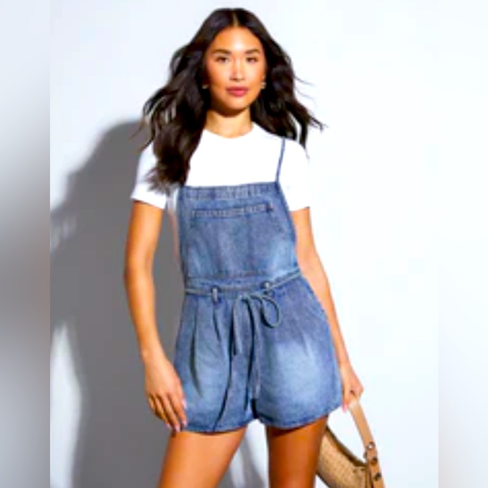 Denim Romper